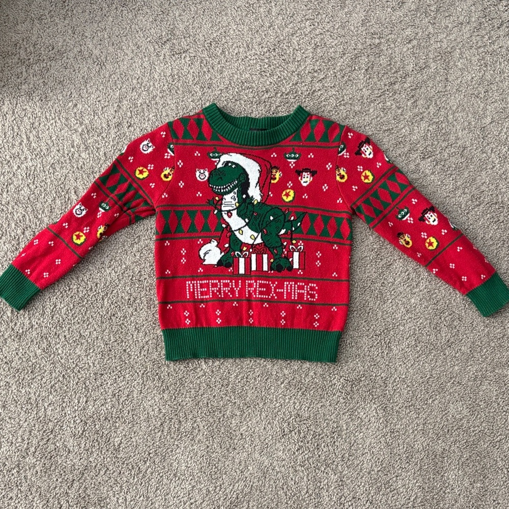 Boys Toys Story Christmas Sweater Size 4T